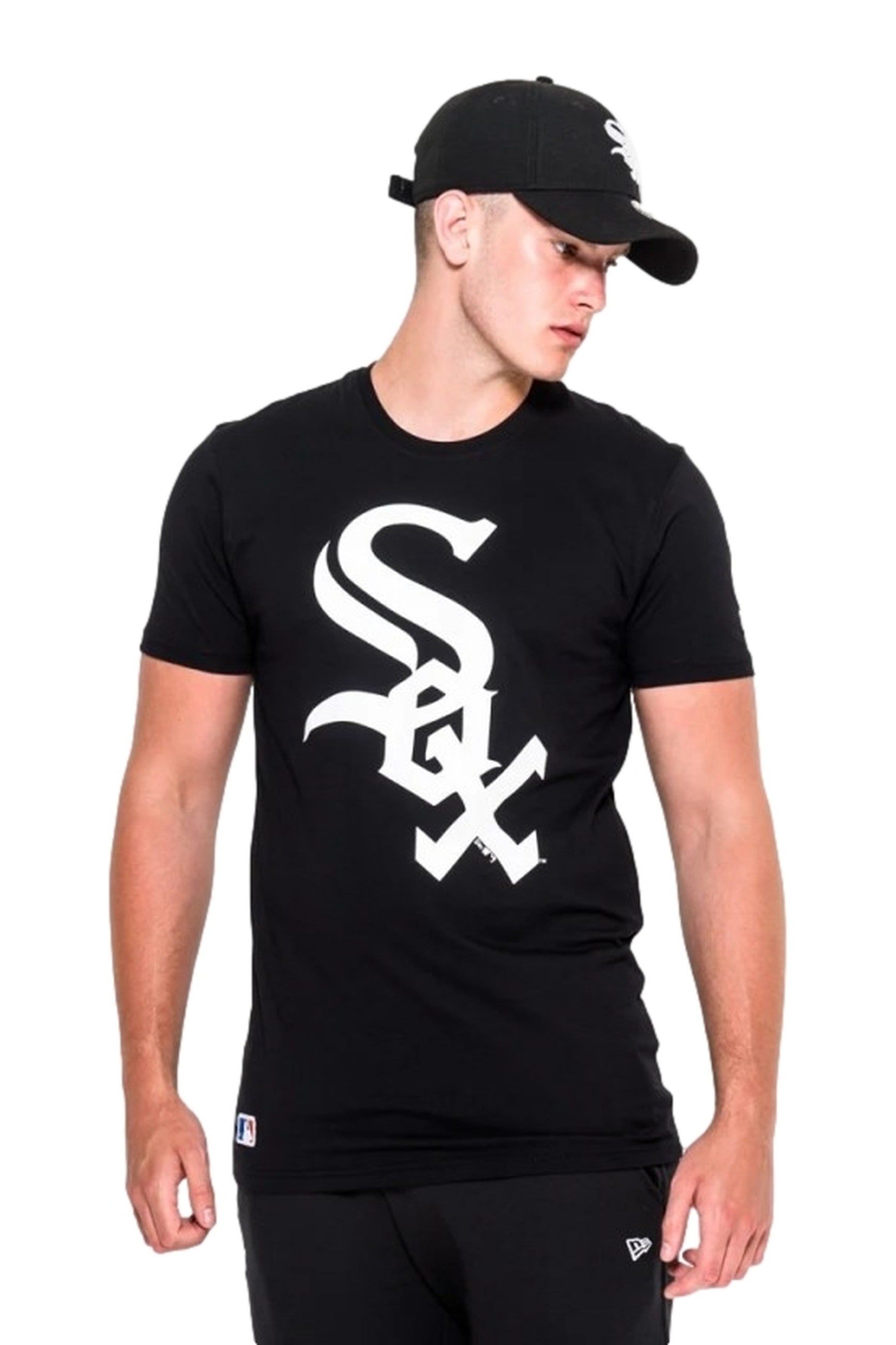 CAMISETA NEW ERA NEGRA WHITE SON NOS OG TEE