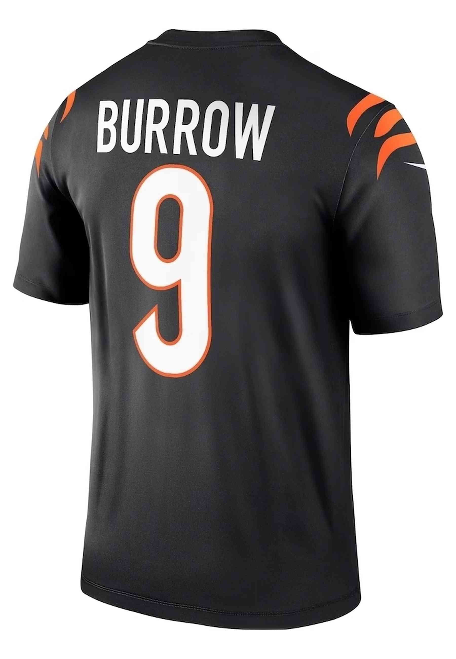 CAMISETA NIKE NEGRA CINCINNATI BENGALS JOE BURROW O HOME LEGEND NFL JERSEY