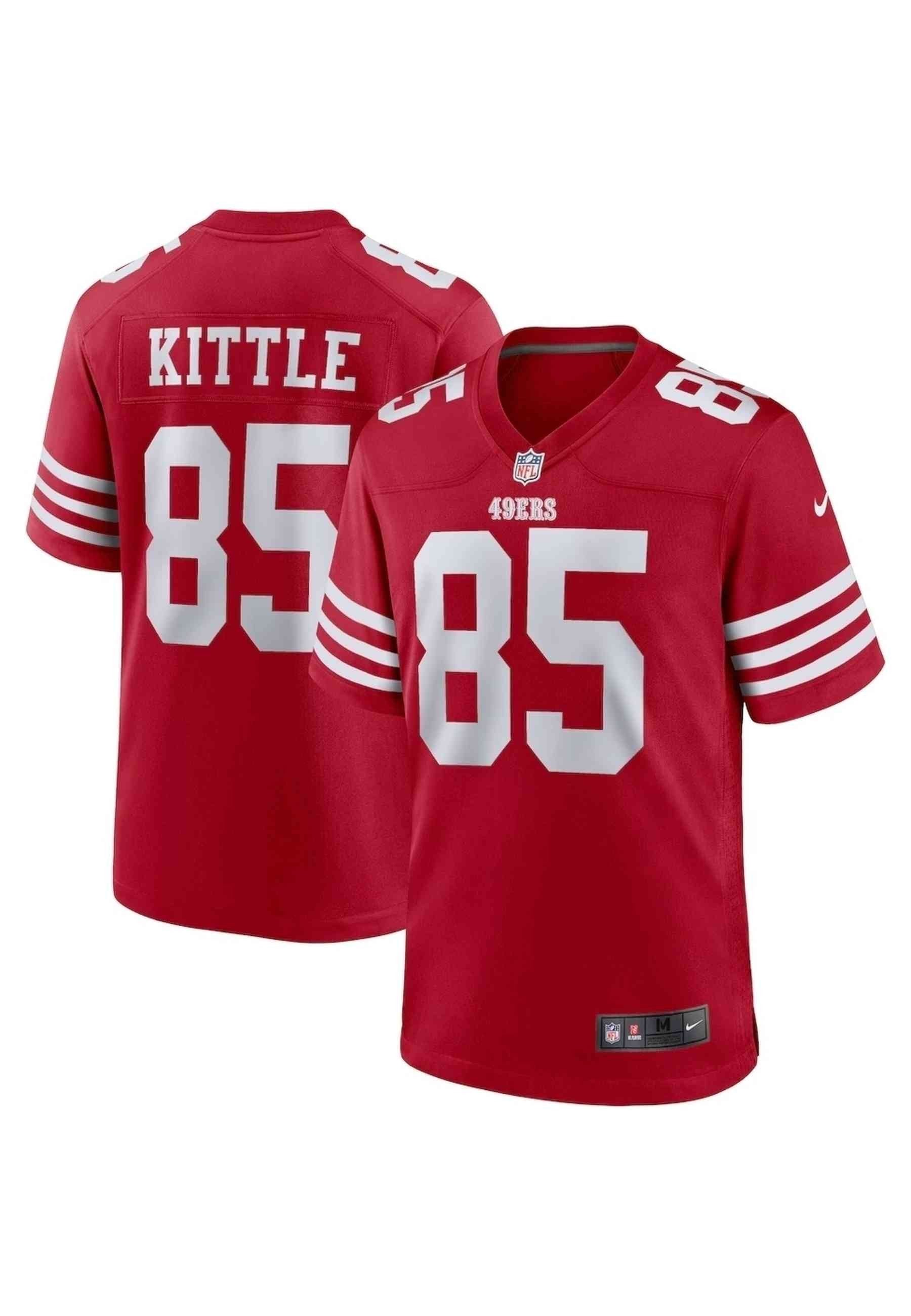 CAMISETA NIKE ROJA 49ERS KITTLE 85 HOME FIELD JERSEY