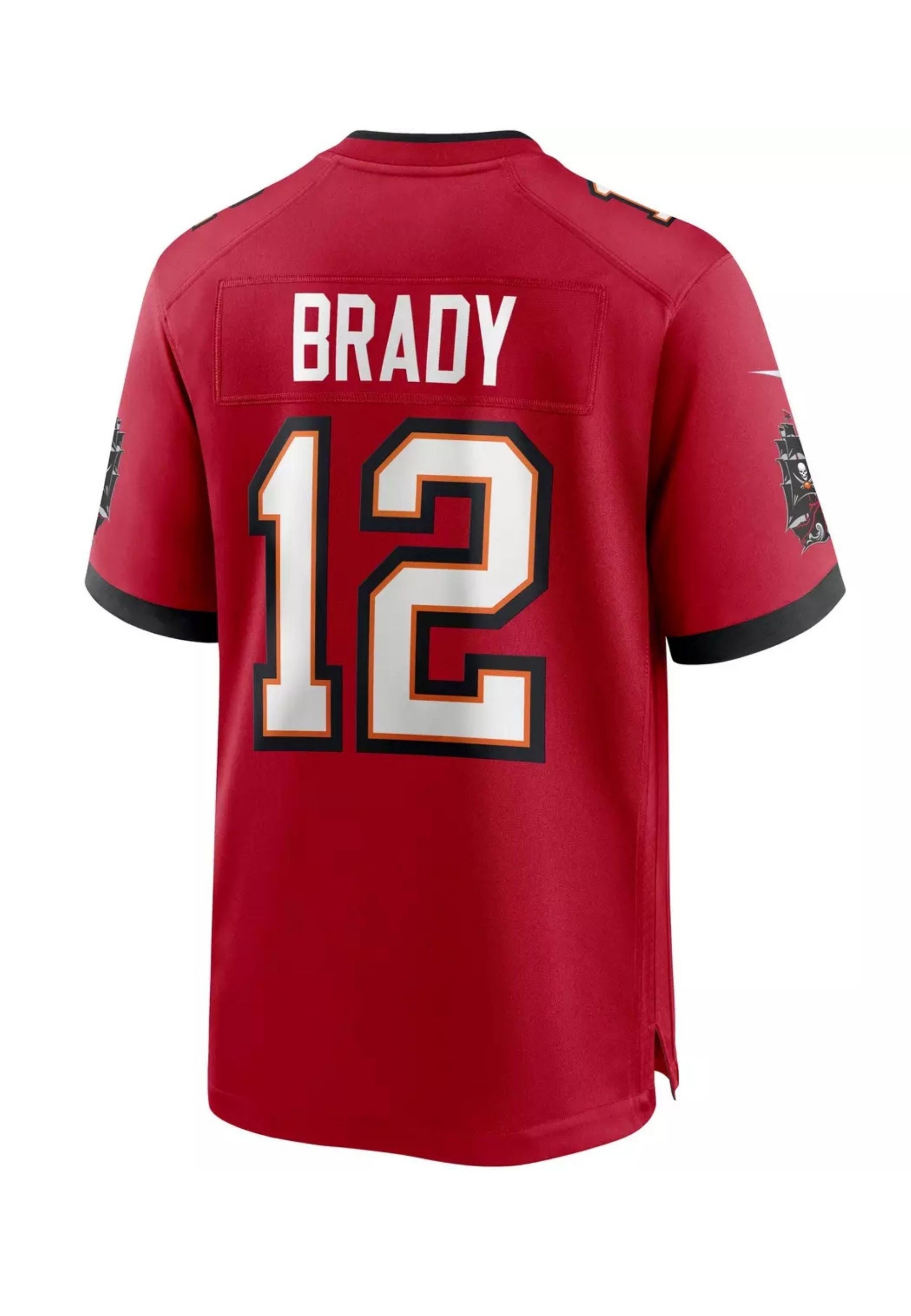 CAMISETA NIKE ROJA BUCCANEERS 12 BRADY NFL JERSEY