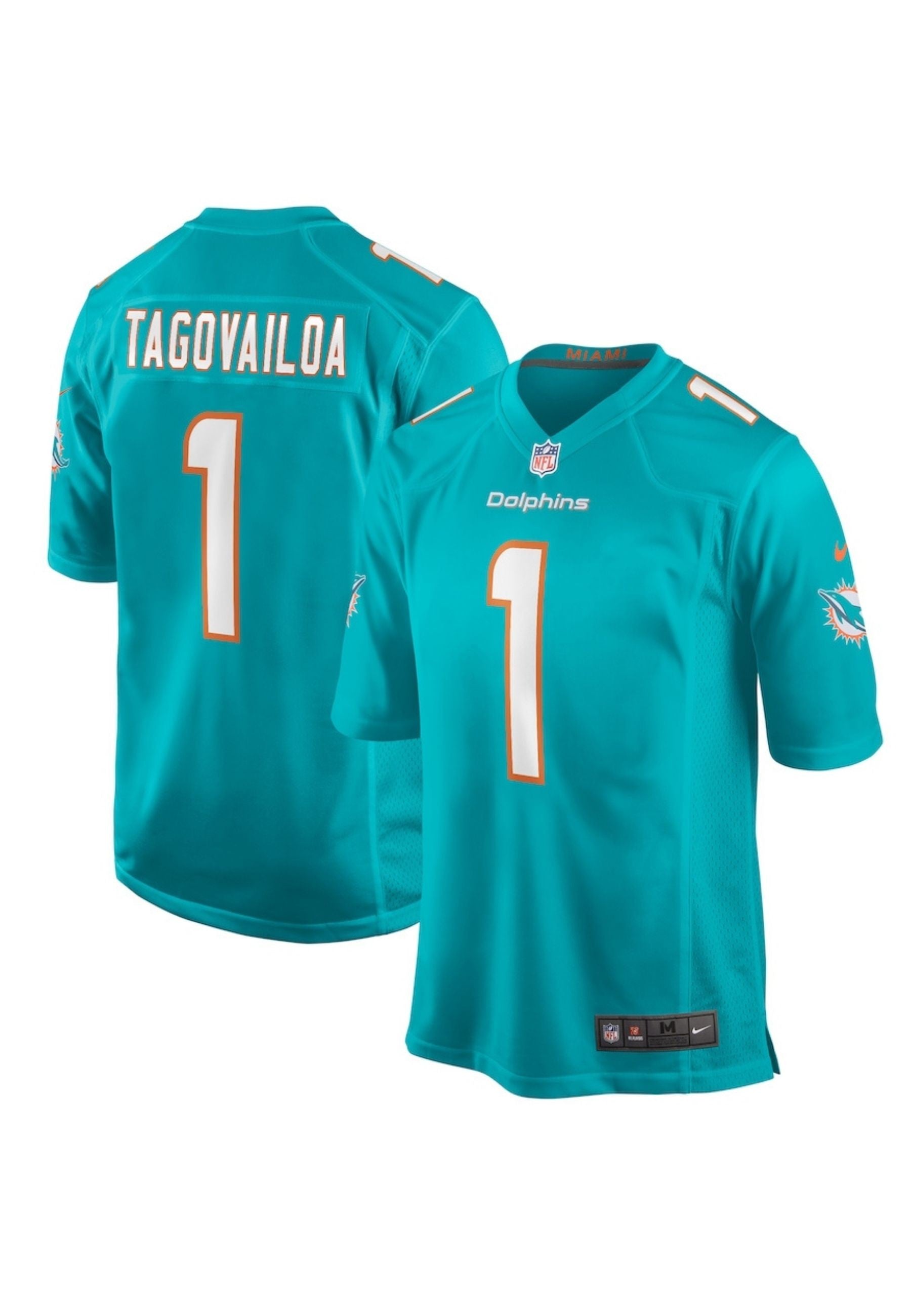 CAMISETA NIKE TURQUESA MIAMI DOLPHINS NFL JERSEY