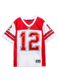 CAMISETA  ROJA BRADY 12 NFL JERSEY
