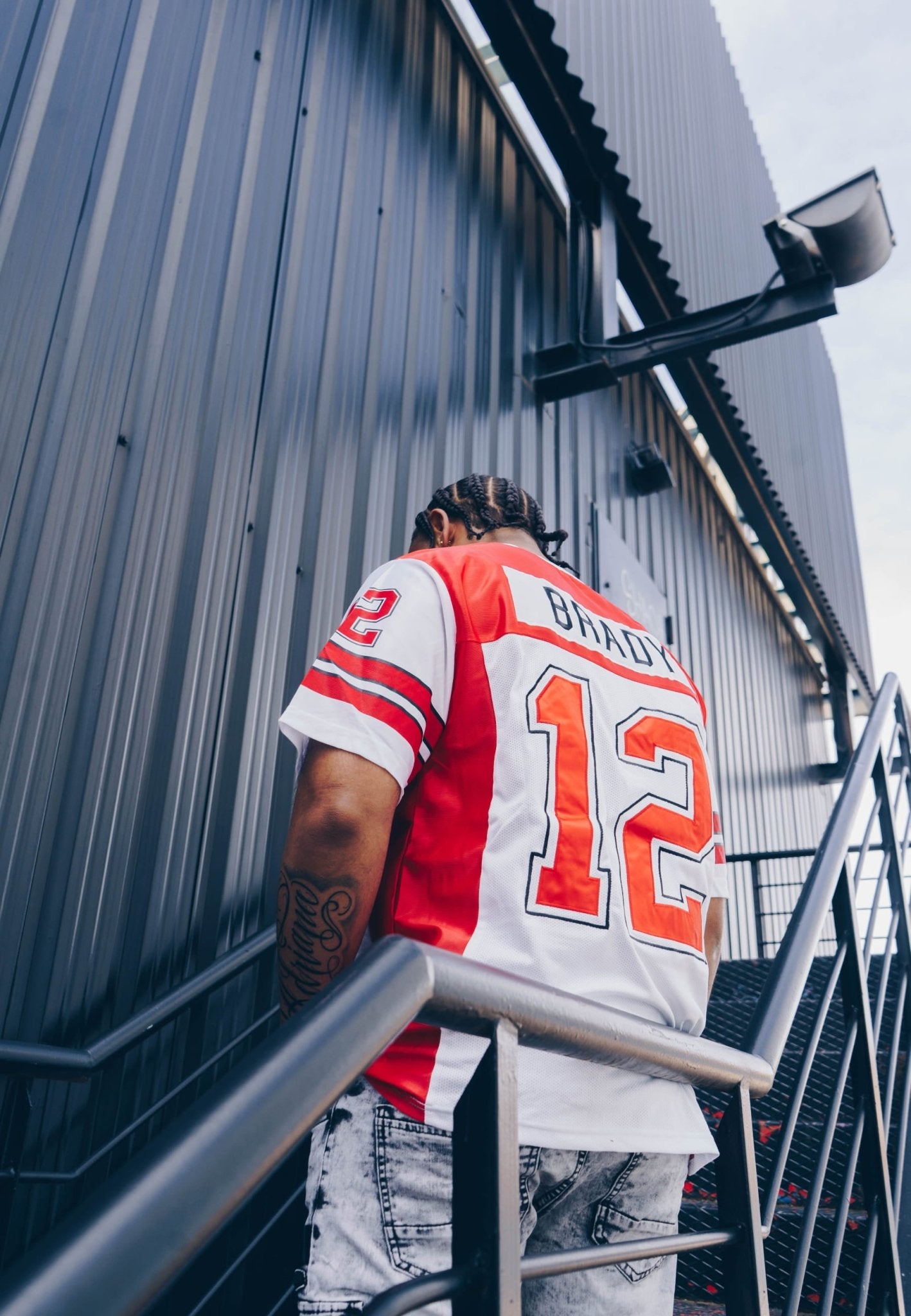 CAMISETA ROJA BRADY 12 NFL JERSEY - AREA ZERO