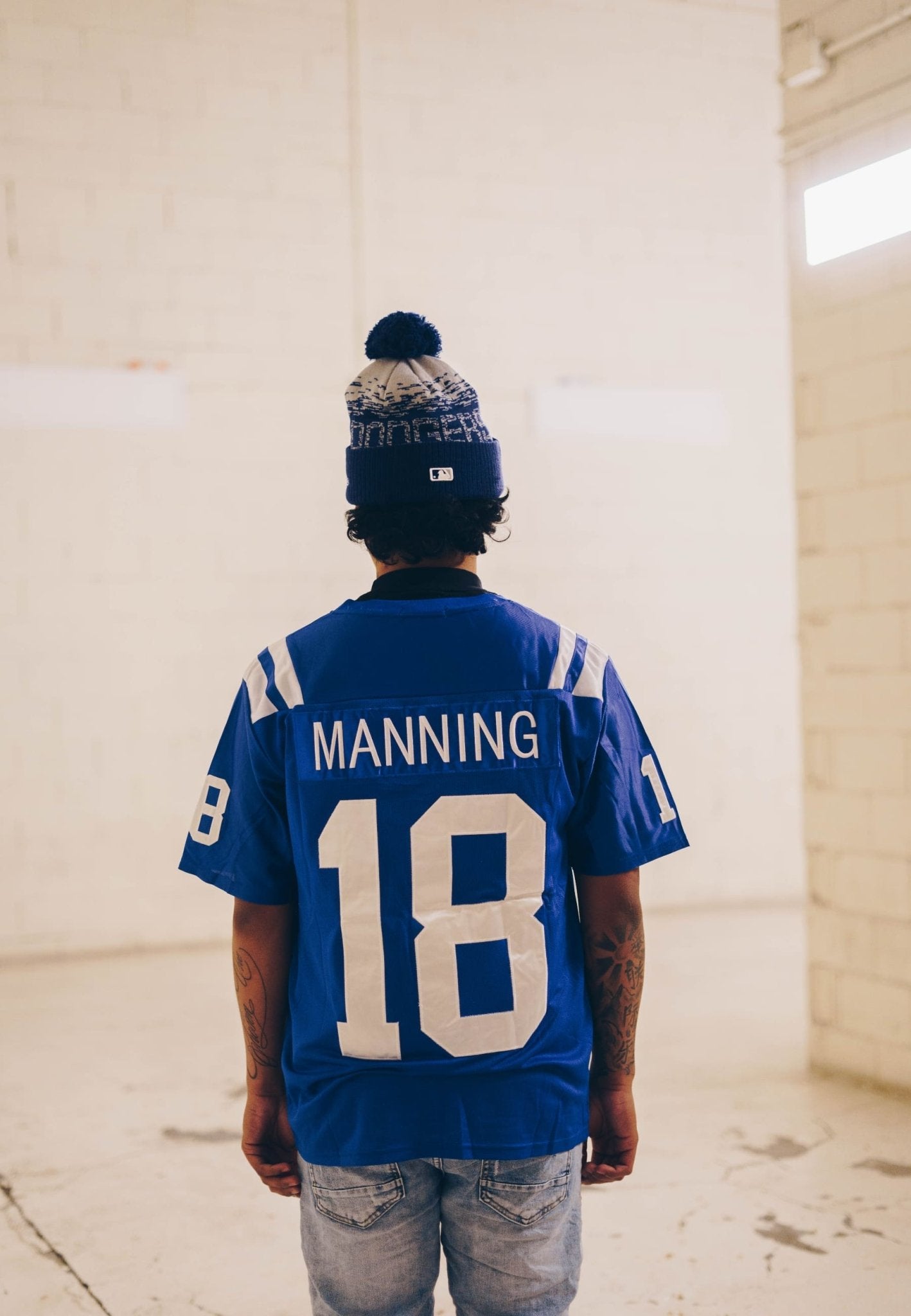 CAMISETA ROYAL 18 MANNING NFL JERSEY - AREA ZERO