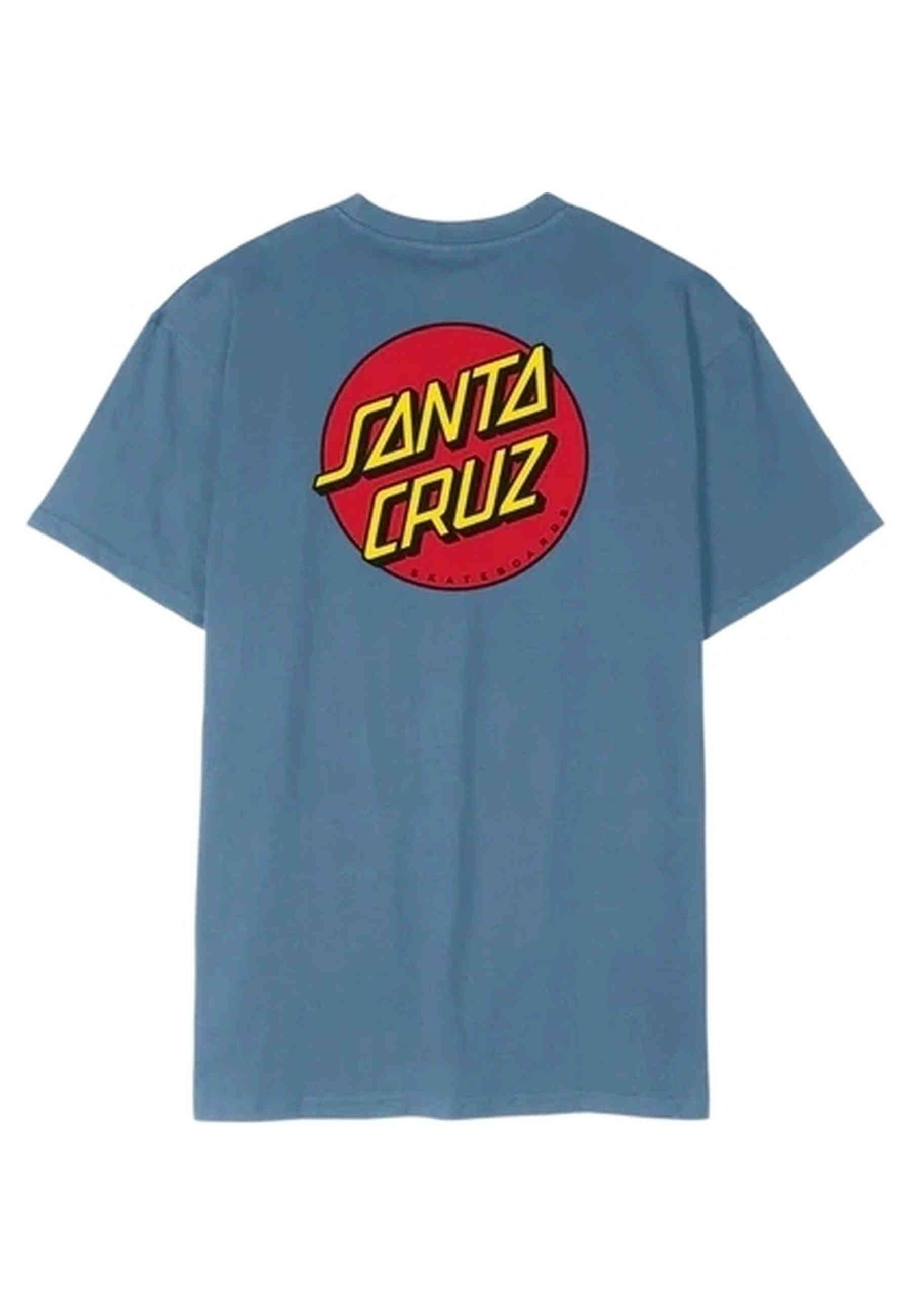 CAMISETA SANTA CRUZ AZUL CLASSIC DOT CHEST TEE