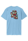 CAMISETA SANTA CRUZ AZUL SCREAMING ROSE FLASH TEE