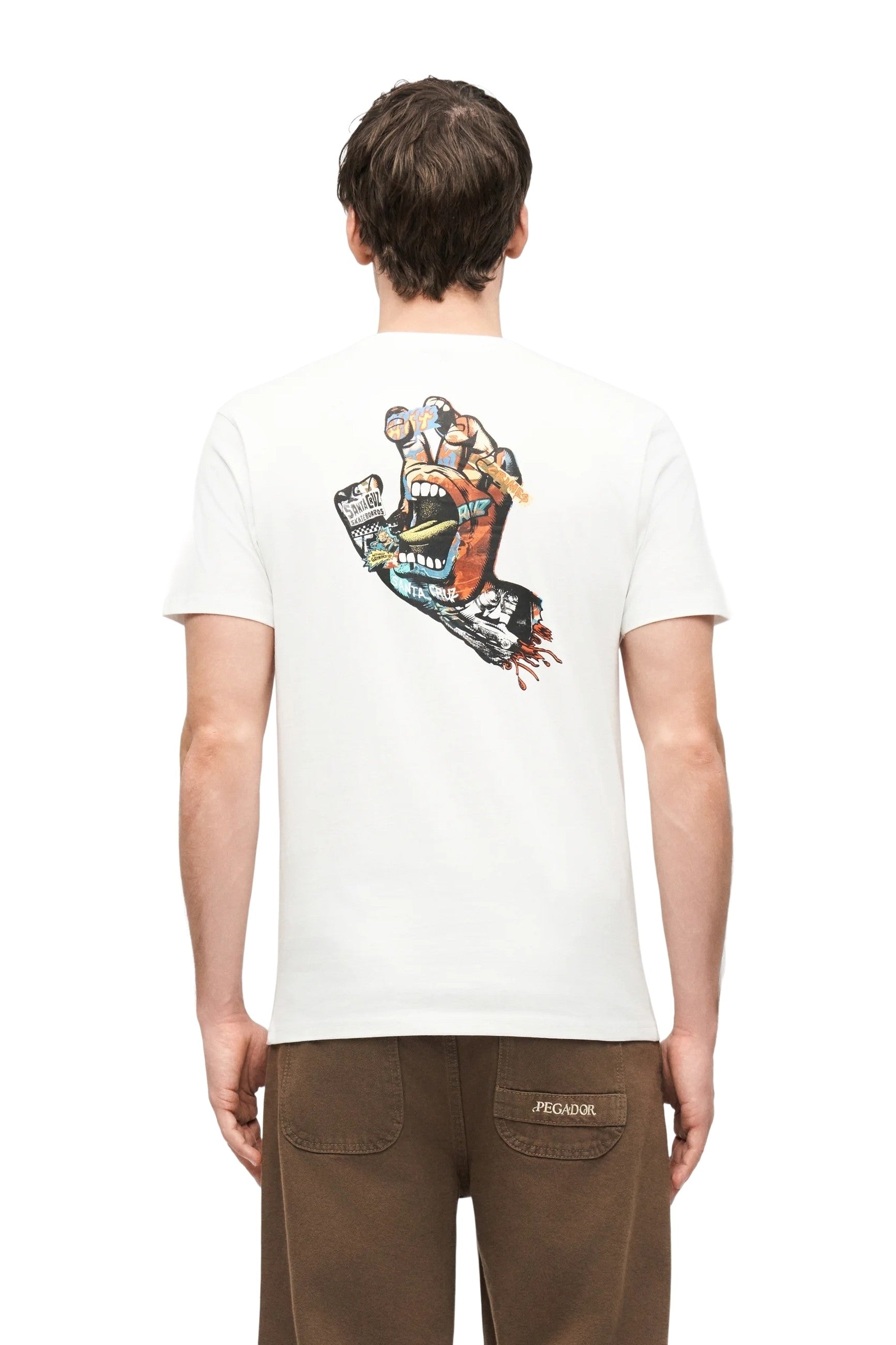 CAMISETA SANTA CRUZ BLANCA COLLAGE HAND TEE