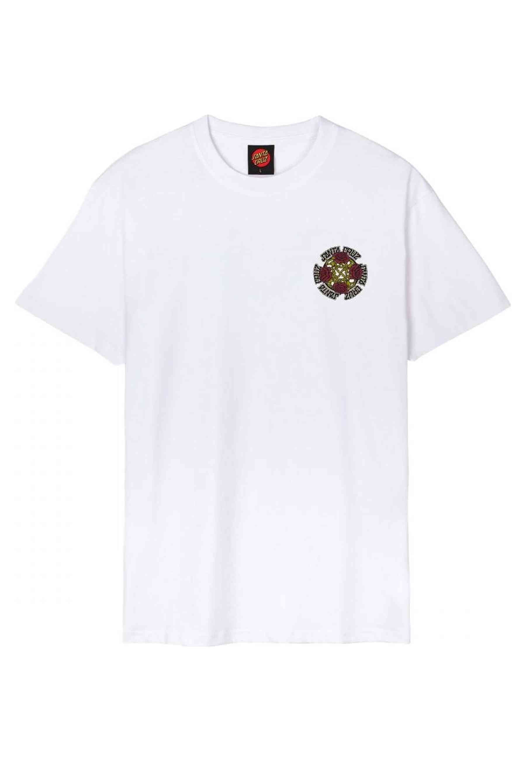 CAMISETA SANTA CRUZ BLANCA DRESSEN ROSES EVO TEE