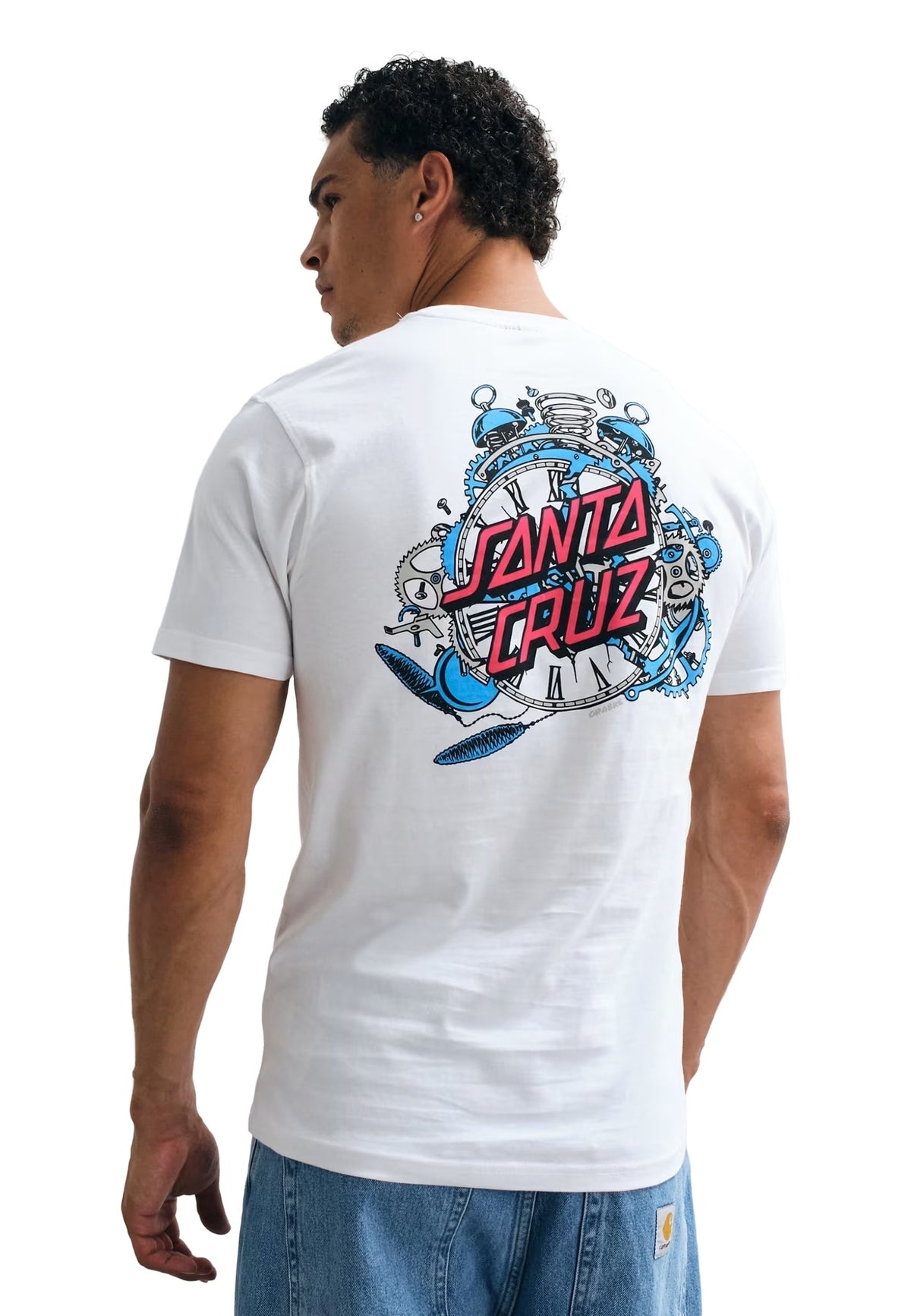 CAMISETA SANTA CRUZ BLANCA GRABKE EXPLODING DOT TEE