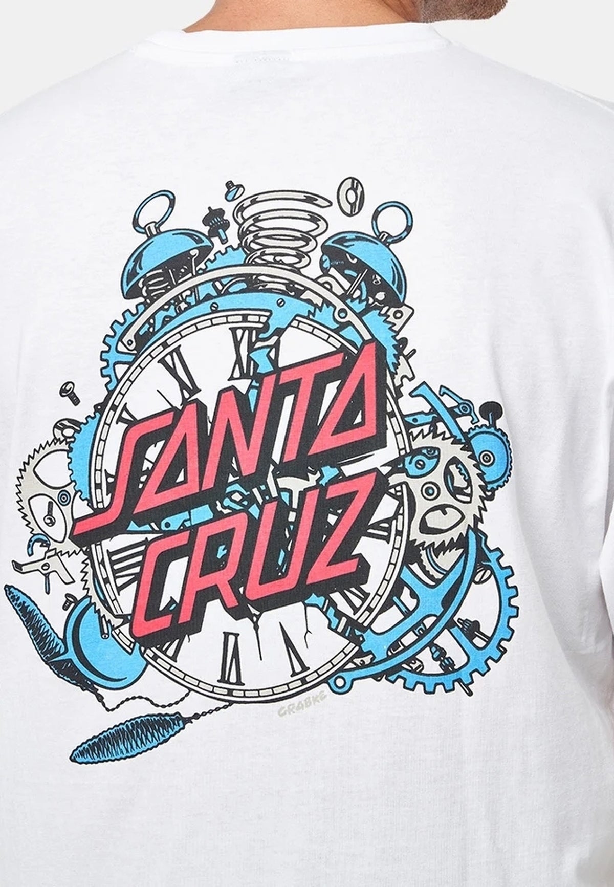 CAMISETA SANTA CRUZ BLANCA GRABKE EXPLODING DOT TEE