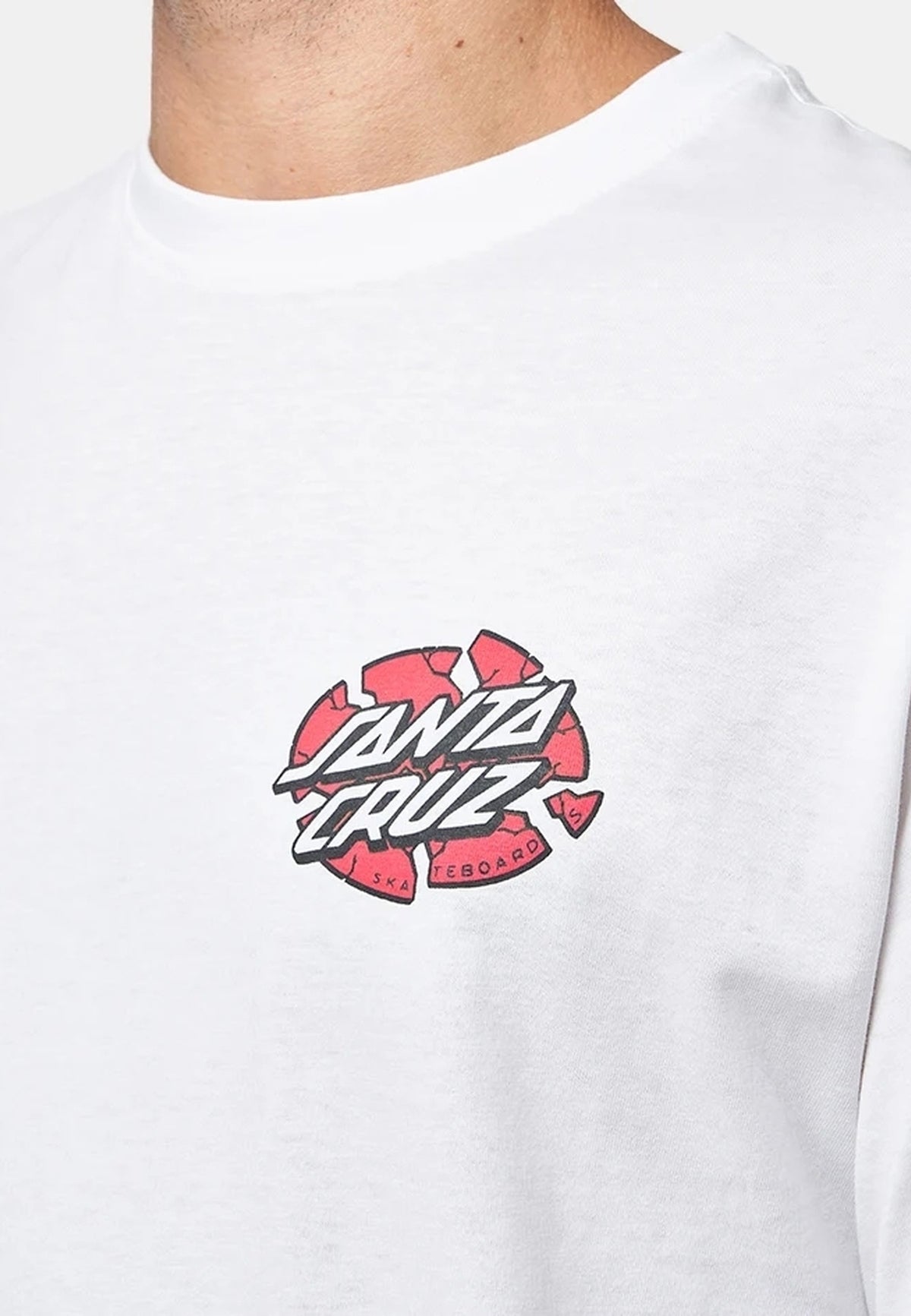 CAMISETA SANTA CRUZ BLANCA GRABKE EXPLODING DOT TEE