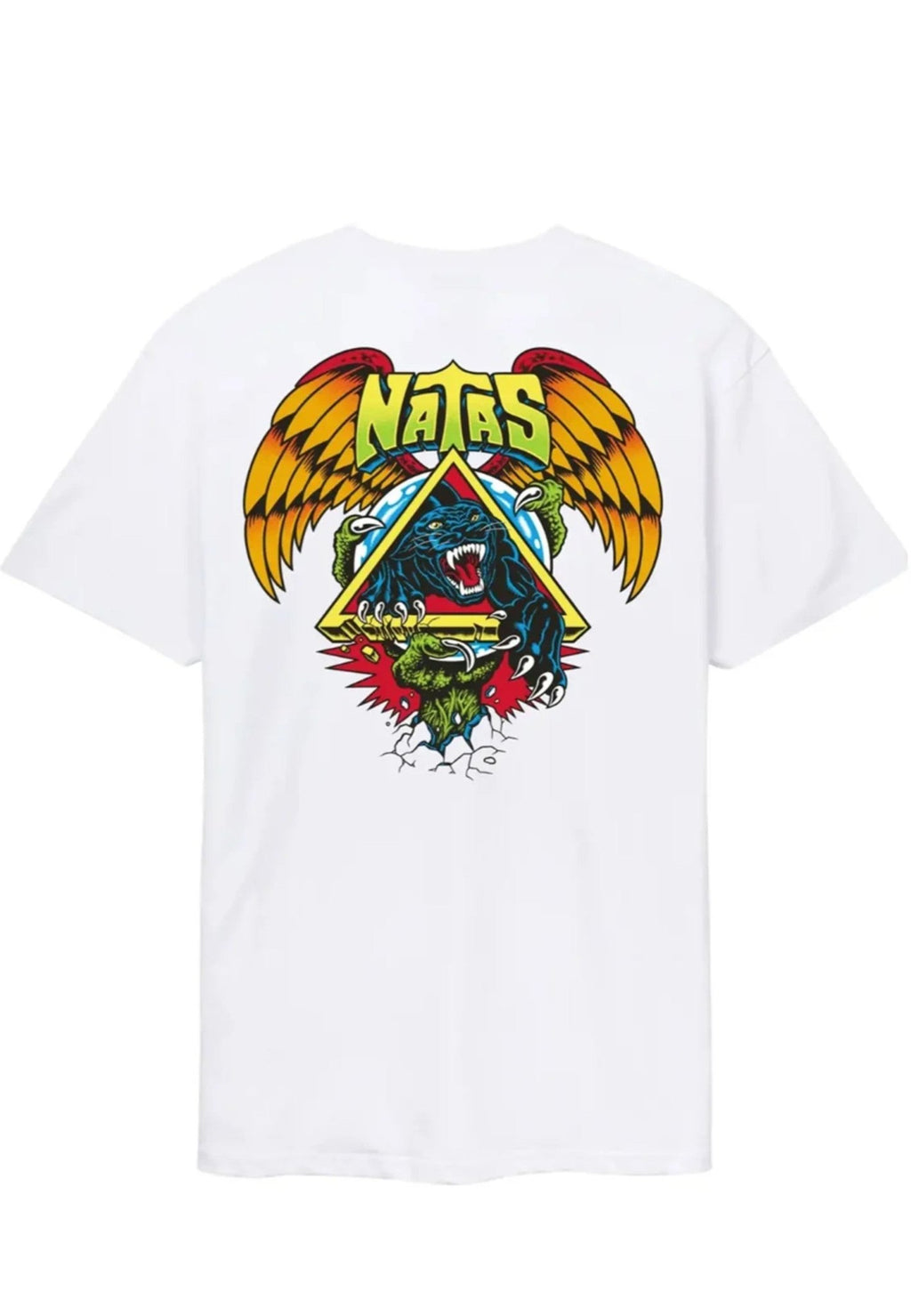 CAMISETA SANTA CRUZ BLANCA NATAS SC PANTHER TEE - AREA ZERO