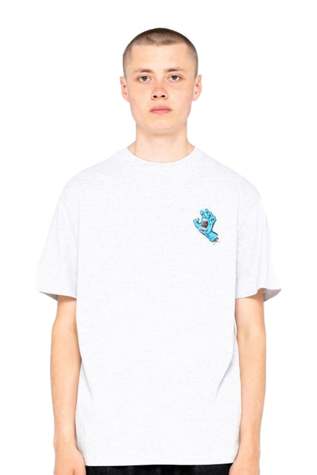 CAMISETA SANTA CRUZ BLANCA SCREAMING HAND CHEST - AREA ZERO