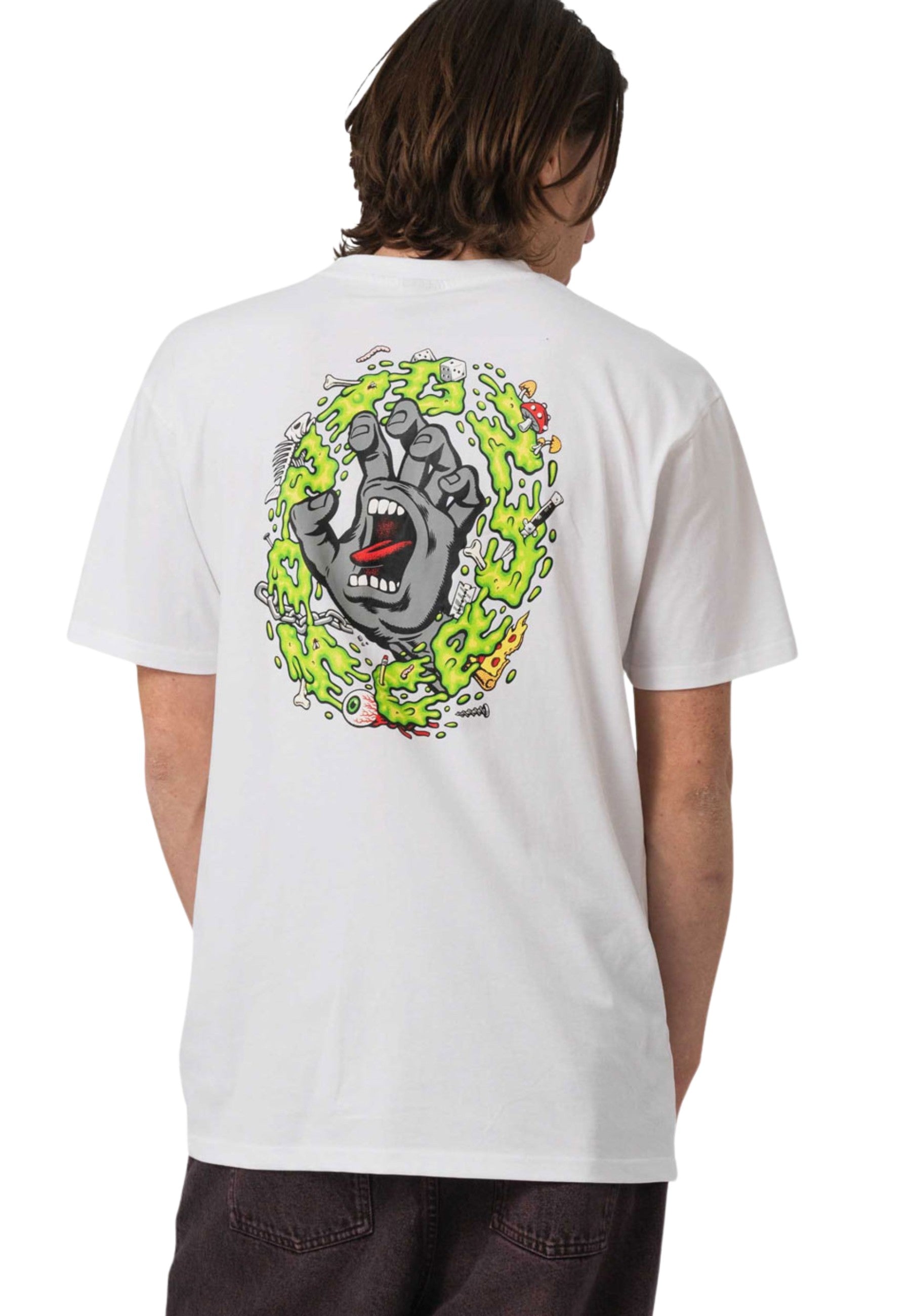 CAMISETA SANTA CRUZ BLANCA SLIME SCREAM TEE