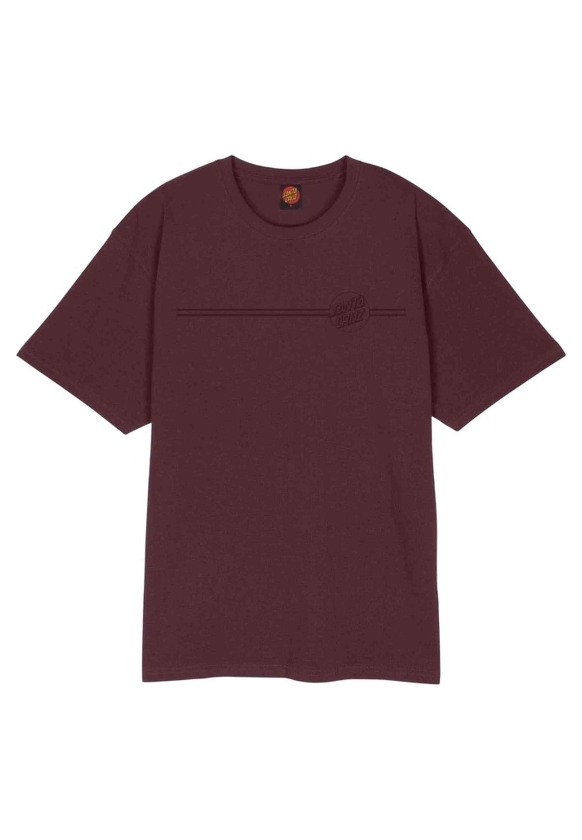 CAMISETA SANTA CRUZ GRANATE TONAL OPUS DOT STRIPE TEE