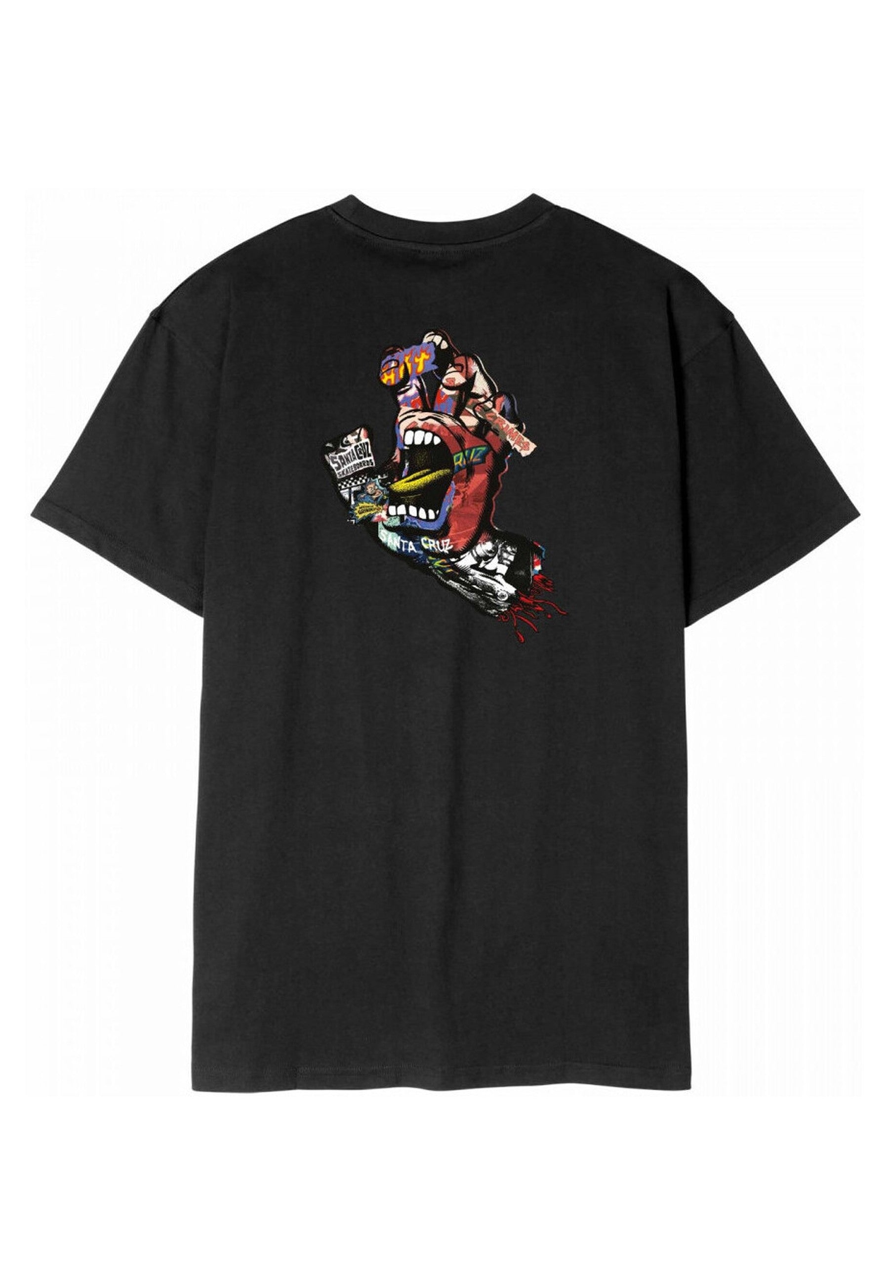 CAMISETA SANTA CRUZ NEGRA COLLAGE HAND TEE