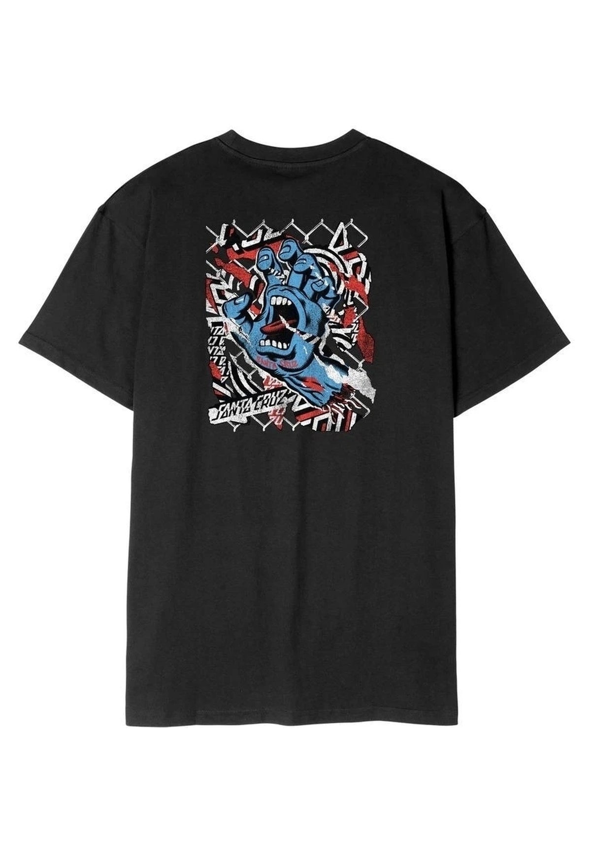 CAMISETA SANTA CRUZ NEGRA DAMAGED HAND TEE