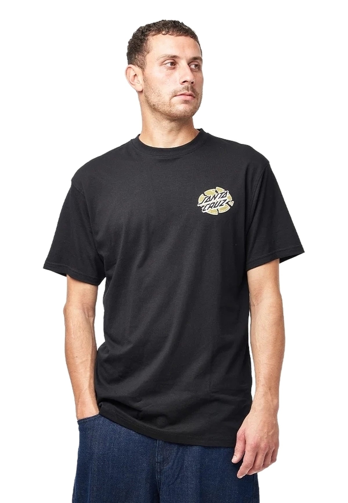 CAMISETA SANTA CRUZ NEGRA GRABKE EXPLODING DOT TEE