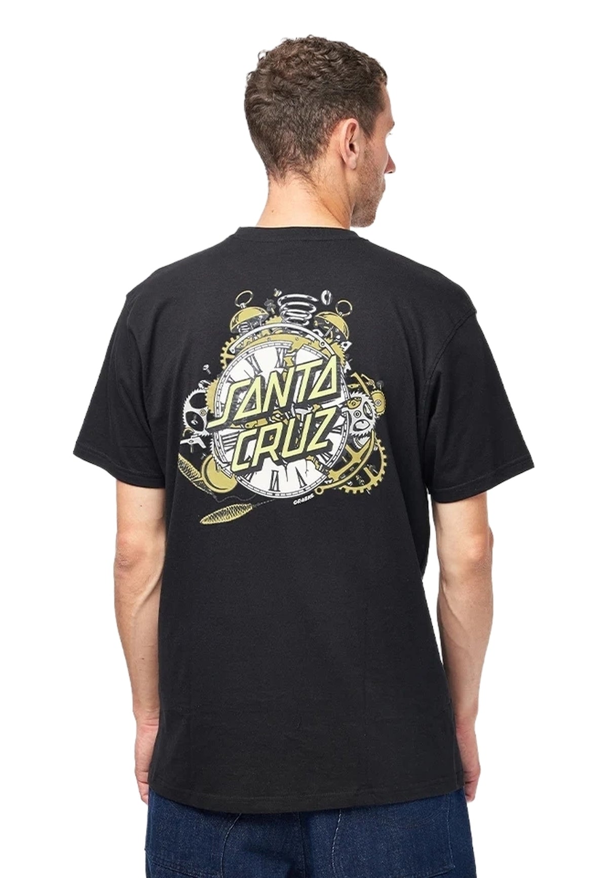 CAMISETA SANTA CRUZ NEGRA GRABKE EXPLODING DOT TEE