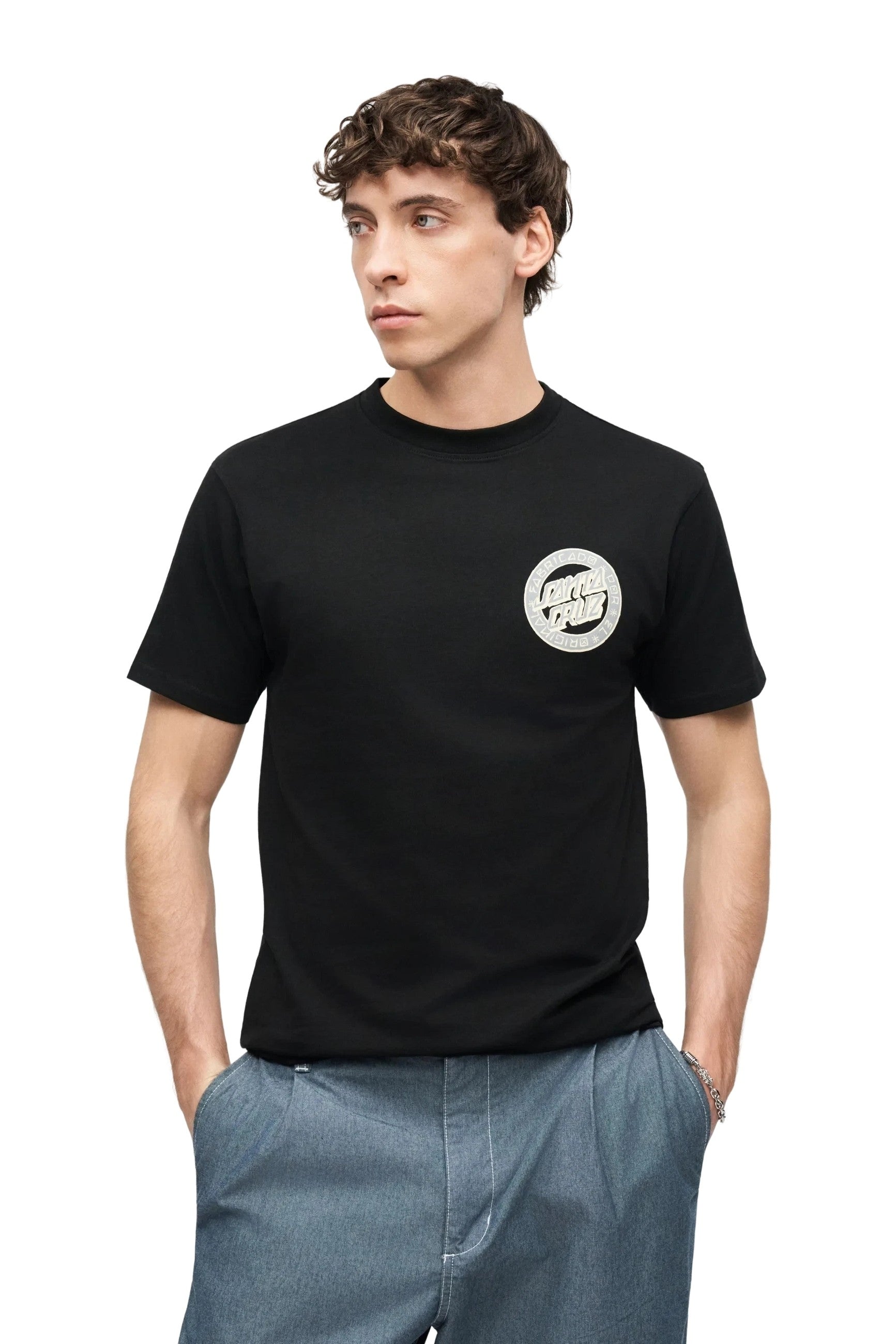 CAMISETA SANTA CRUZ NEGRA LOCO DOT TEE