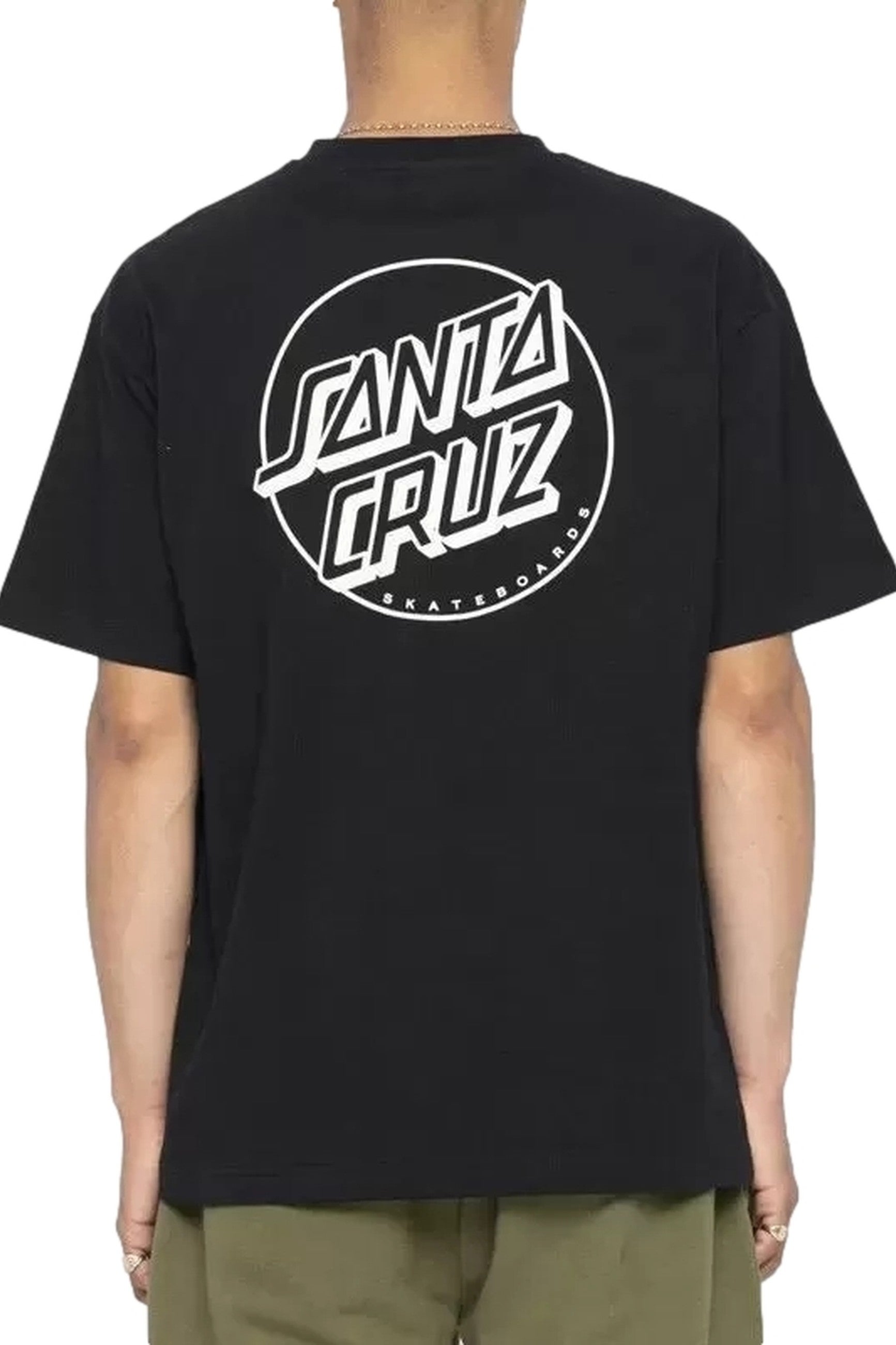 CAMISETA SANTA CRUZ NEGRA OPUS DOT STRIPE TEE