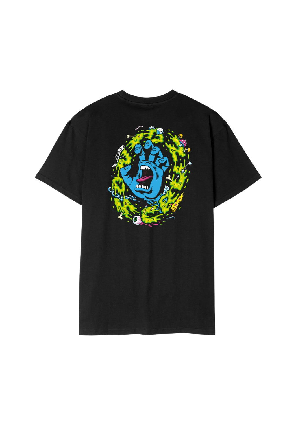 CAMISETA SANTA CRUZ NEGRA SLIME SCREAM TEE