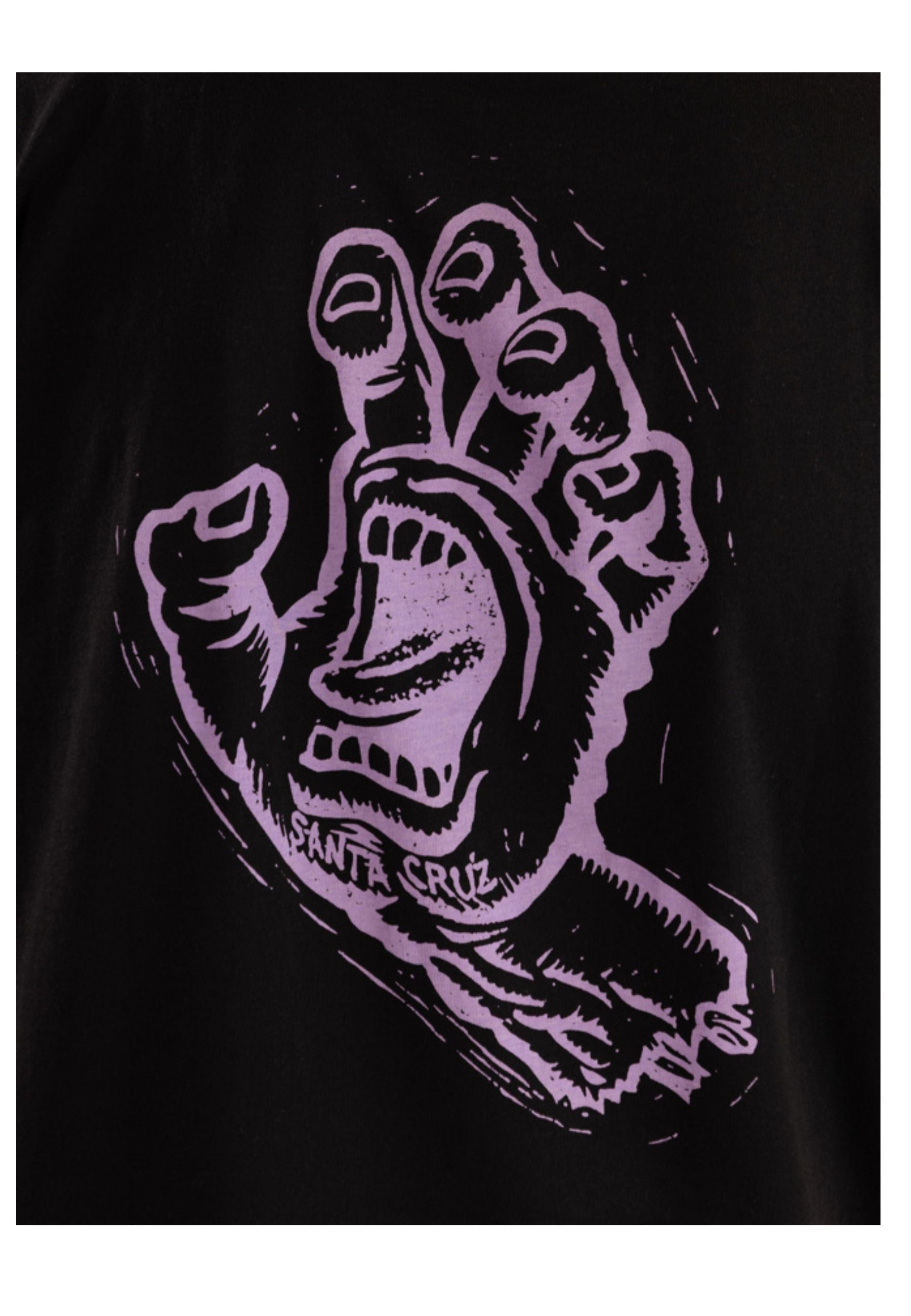CAMISETA SANTA CRUZ NEGRA STAMPED SCREAMING HAND TEE