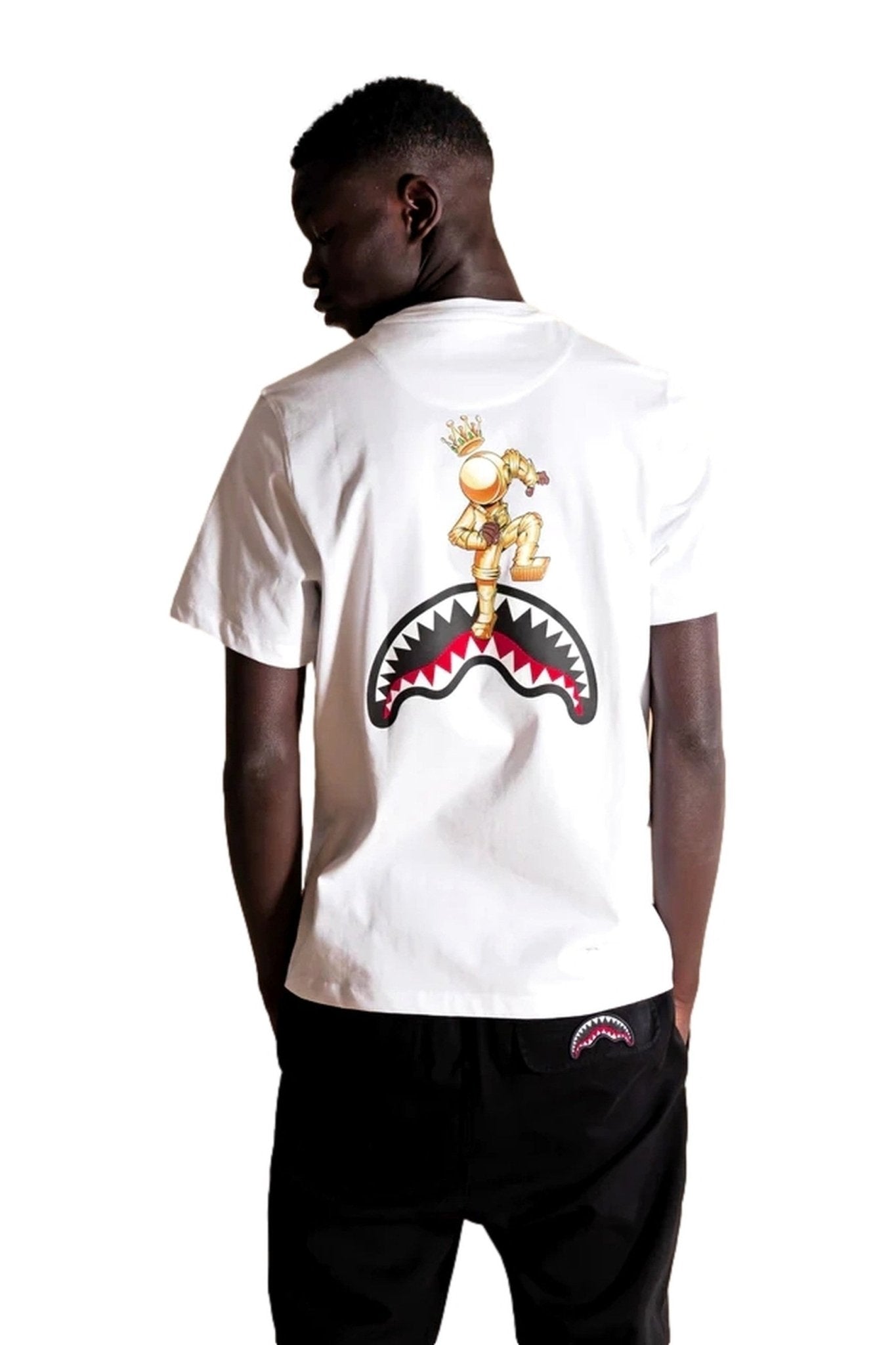 CAMISETA SPRAYGROUND BLANCA ASTROMANE JUMP TEE - AREA ZERO