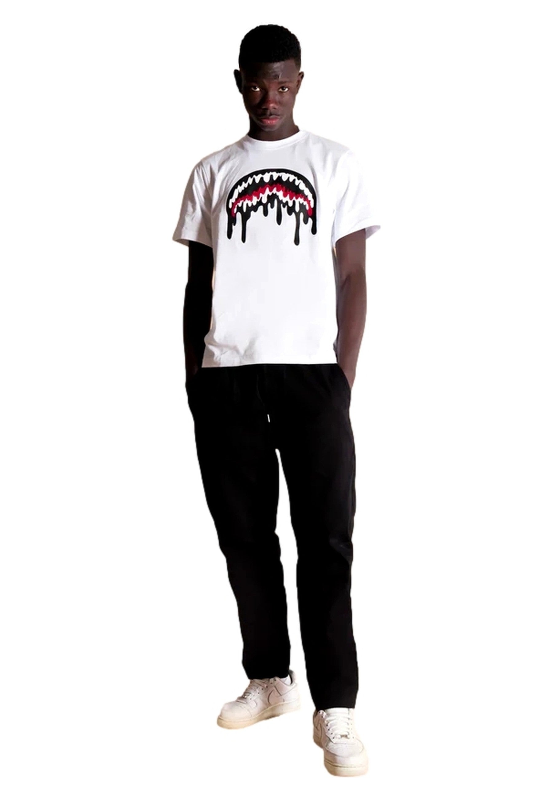 CAMISETA SPRAYGROUND BLANCA LOOSE SMOOTH T-SHIRT