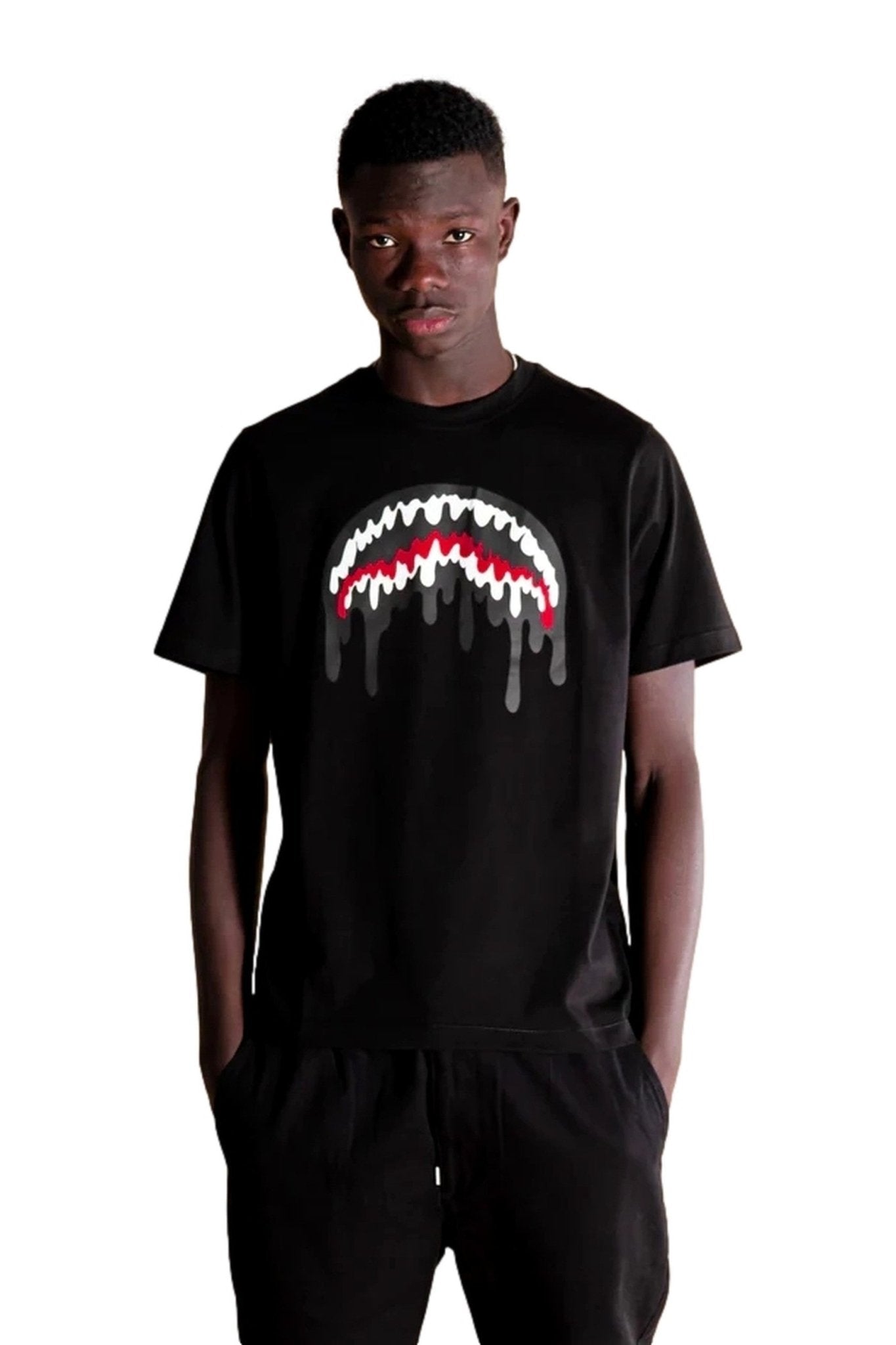 CAMISETA SPRAYGROUND NEGRA LOOSE SMOOTH T - SHIRT - AREA ZERO