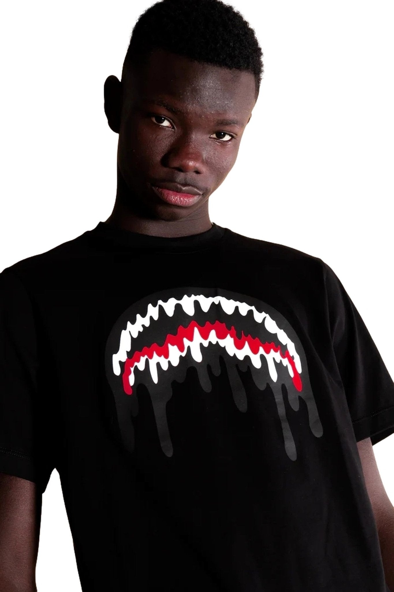 CAMISETA SPRAYGROUND NEGRA LOOSE SMOOTH T - SHIRT - AREA ZERO