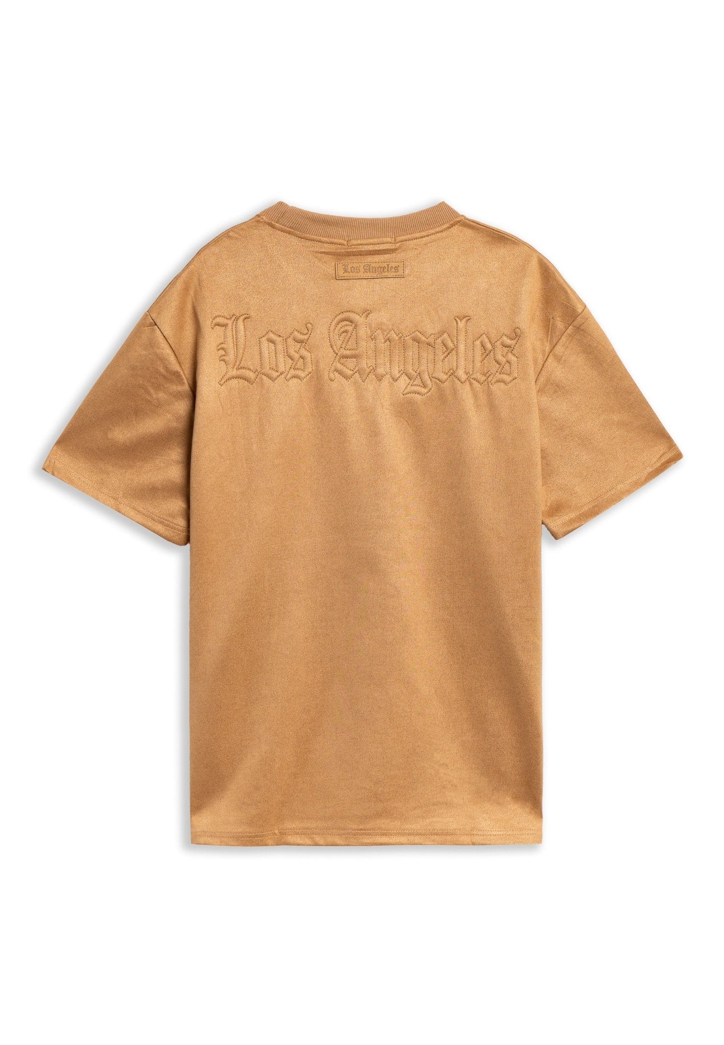 CAMISETA TOSTADA LOS ANGELES OVERSIZED SUEDE TEE - AREA ZERO