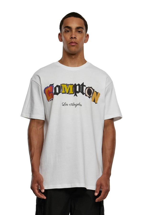CAMISETA UPSCALE BLANCA LA COMPTON OVERSIZED TEE