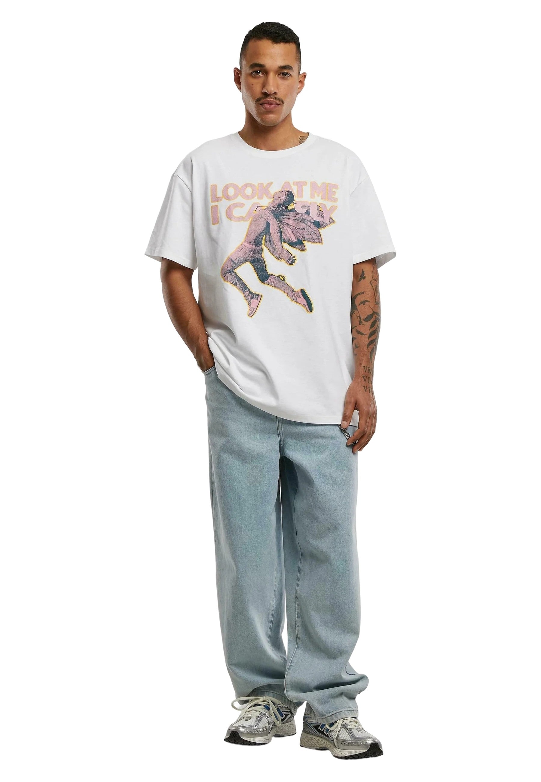 CAMISETA UPSCALE BLANCA LOOK AT ME OVERSIZED TEE