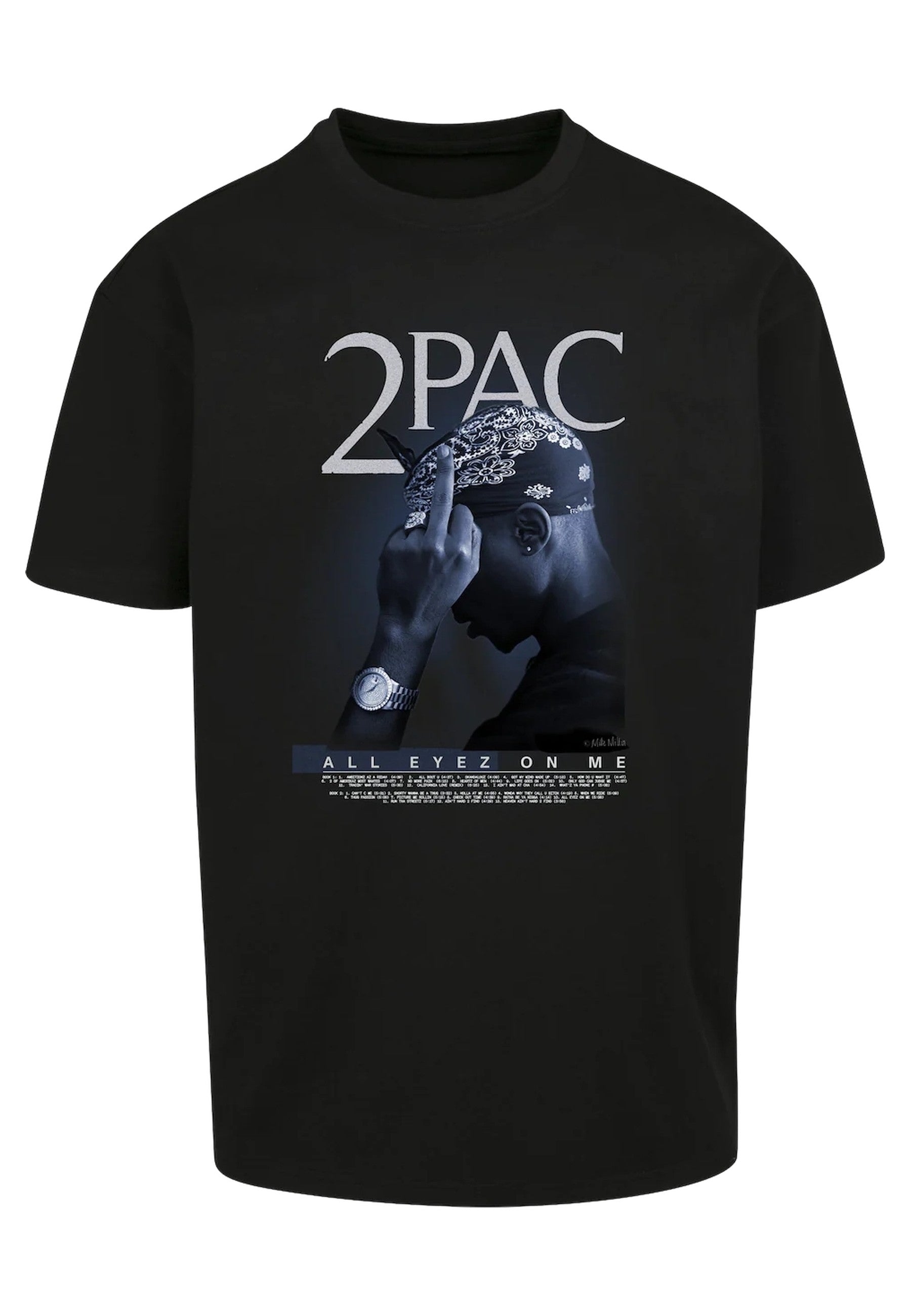 CAMISETA UPSCALE NEGRA 2PAC FCK THE WORLD OVERSIZED TEE