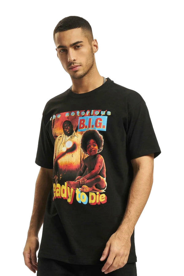CAMISETA UPSCALE NEGRA BIGGIE READY TO DIE OVERSIZED TEE