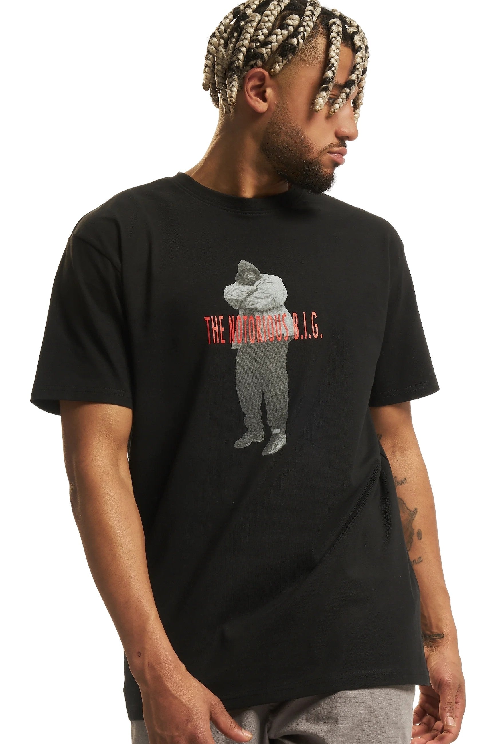 CAMISETA UPSCALE NEGRA BIGGIE SMALLS CONCRETE OVERSIZED TEE