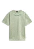 CAMISETA  VERDE LOS ANGELES OVERSIZED SUEDE TEE