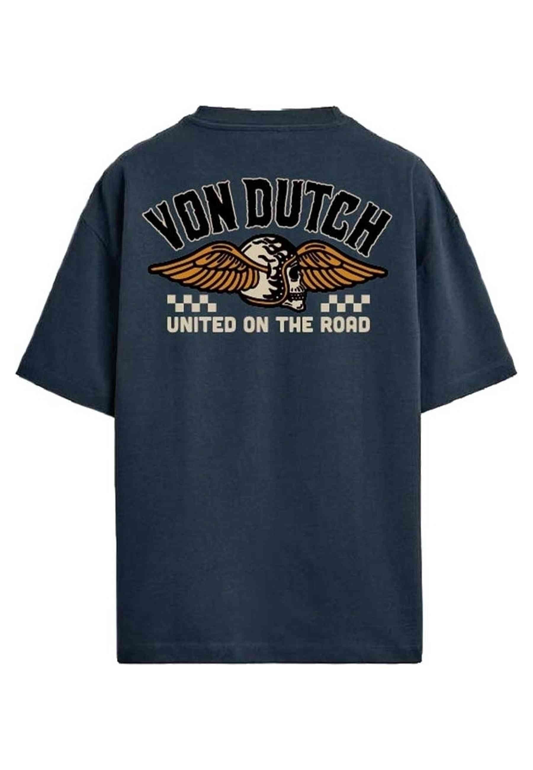 CAMISETA VON DUTCH MARINO UNITED ON THE ROAD RELAXED FIT TEE