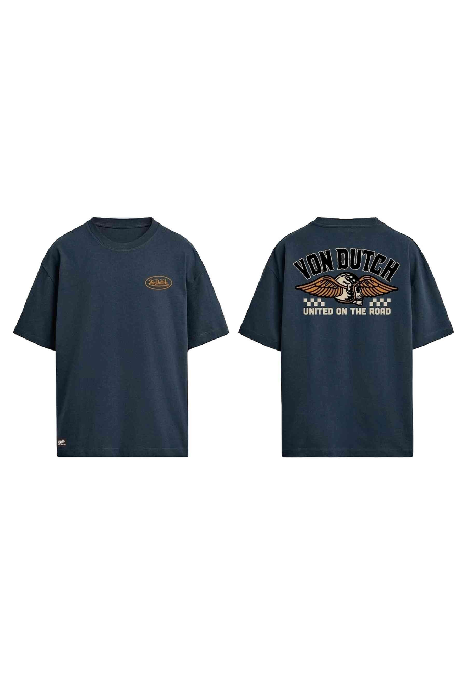 CAMISETA VON DUTCH MARINO UNITED ON THE ROAD RELAXED FIT TEE