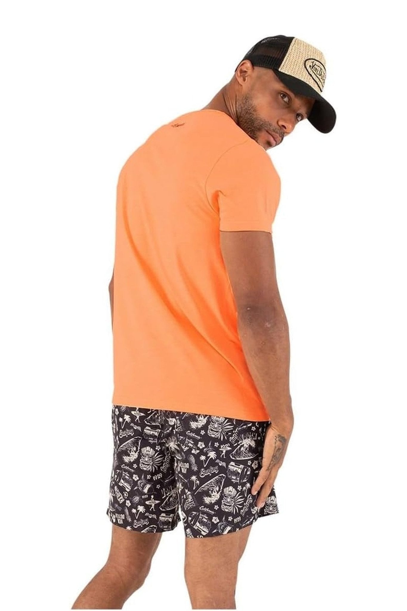 CAMISETA VON DUTCH NARANJA FRONT LOGO TEE - AREA ZERO