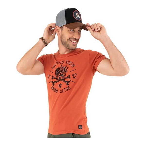 CAMISETA VON DUTCH NARANJA LOAD TEE