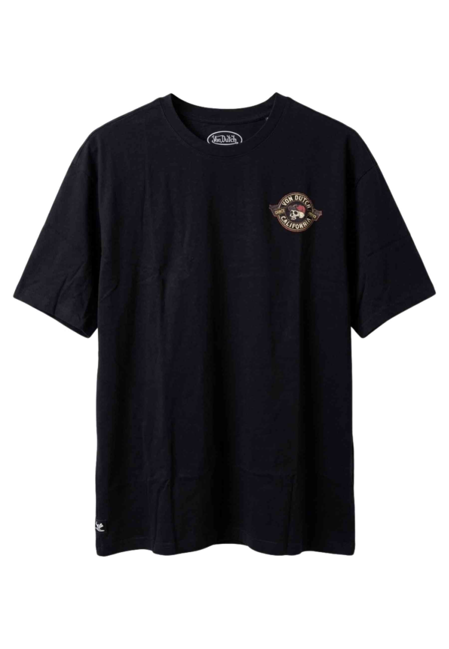 CAMISETA VON DUTCH NEGRA DIE DIRT RELAXED FIT TEE