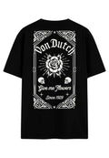 CAMISETA VON DUTCH NEGRA GIVE ME FLOWERS RELAXED FIT TEE