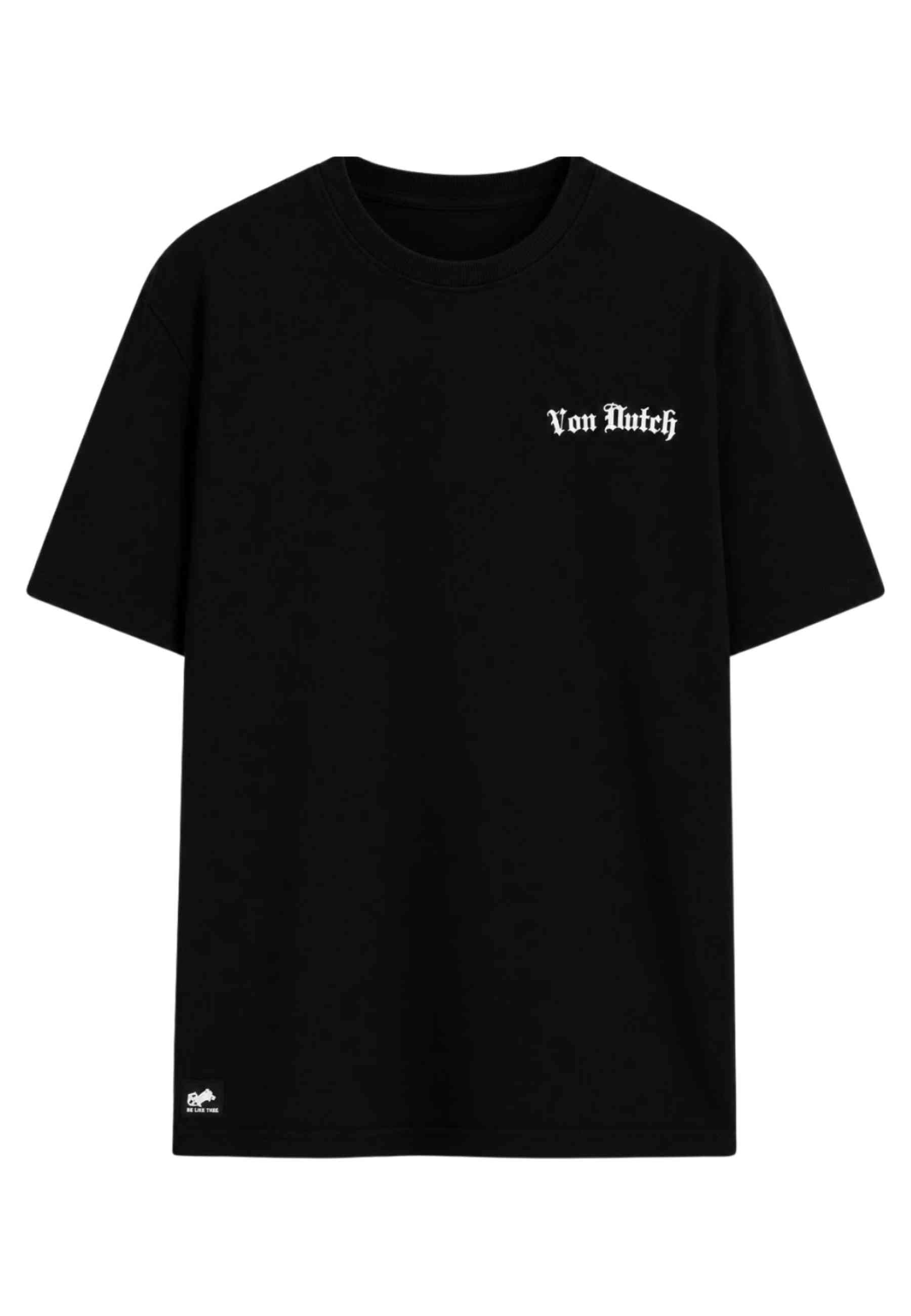 CAMISETA VON DUTCH NEGRA GIVE ME FLOWERS RELAXED FIT TEE