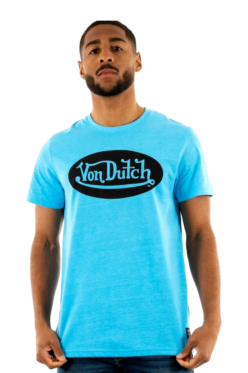 CAMISETA VON DUTCH TURQUESA FRONT LOGO TEE