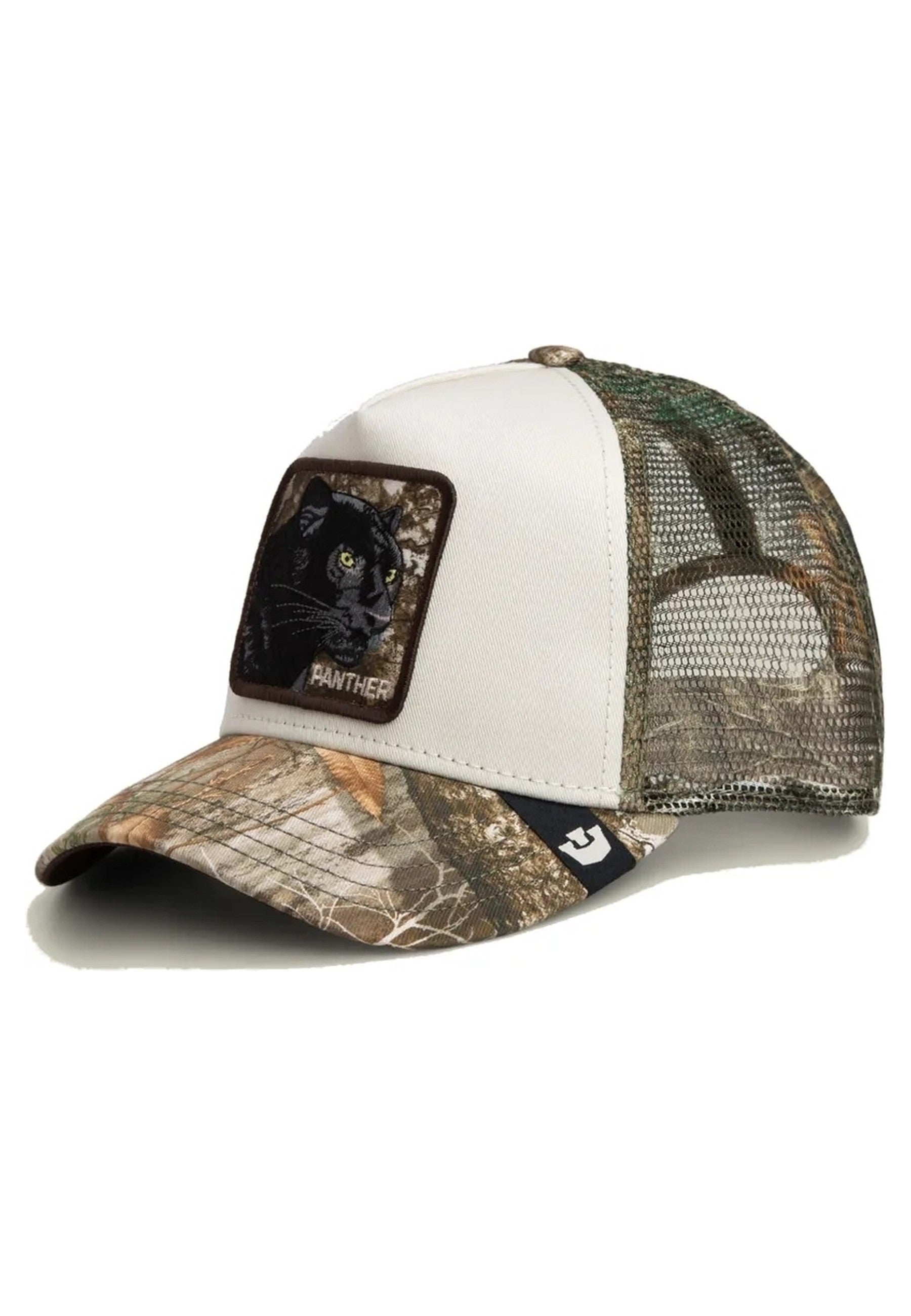 GORRA GOORIN BROS BLANCA/CAMO PANTERA REALTREE EDGE BLACK PANTHER TRUCKER CAP