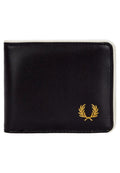 CARTERA FRED PERRY NEGRA COATED POLY BILLFOLD WALLET
