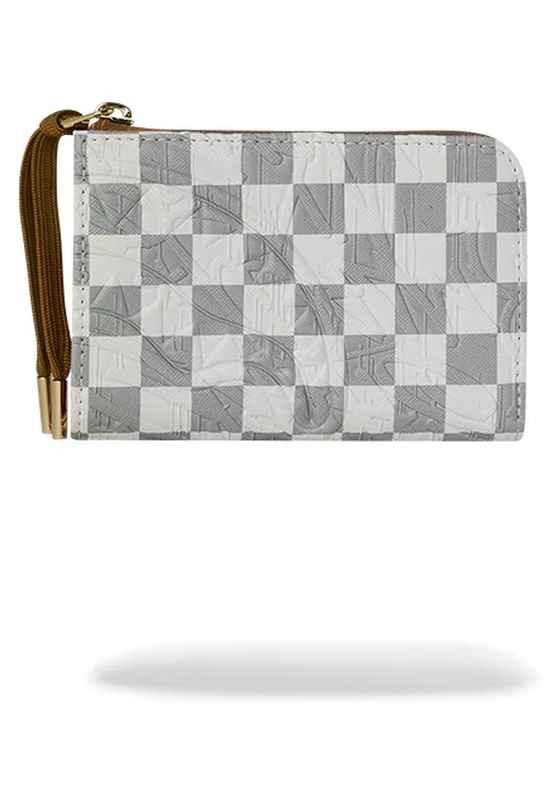 CARTERA SPRAYGROUND BLANCA GRAFF EMBOSSED CREAM CHECK WALLET