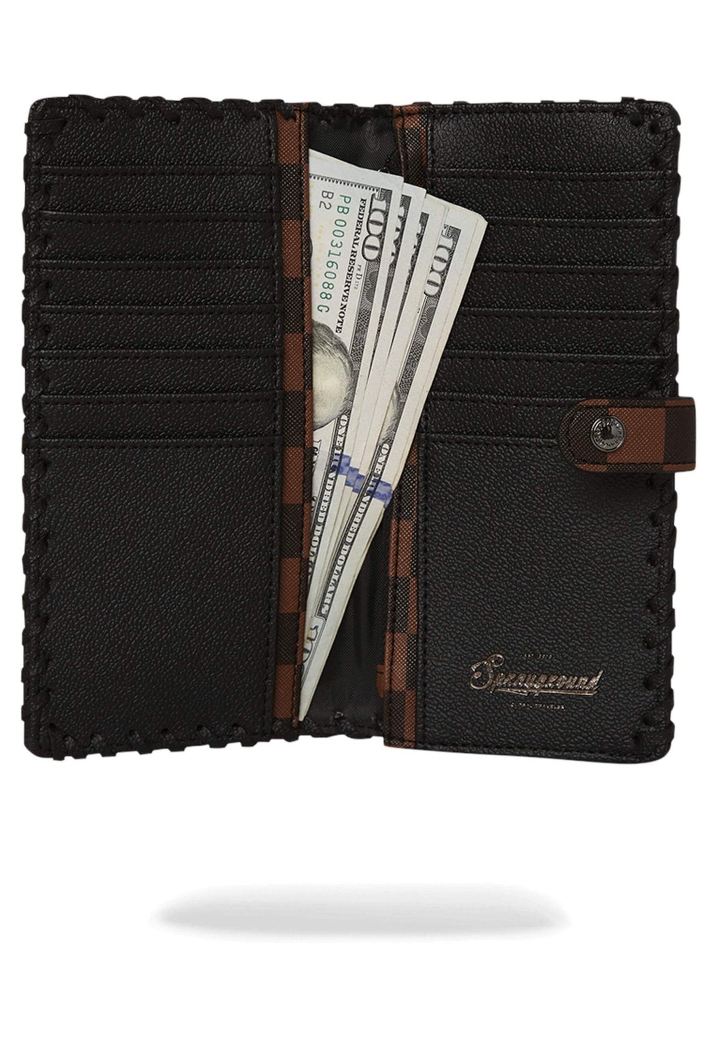 CARTERA SPRAYGROUND NEGRA DOSE OF CHECK DEUX WALLET - AREA ZERO